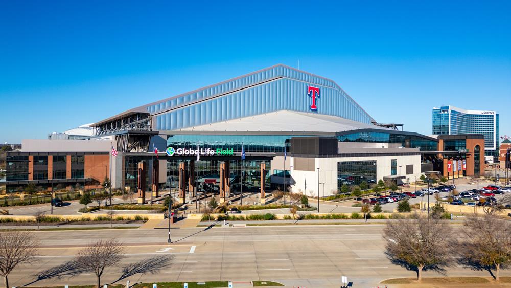 Globe Life Field, home to Major League Baseball's Texas Rangers