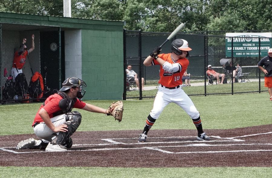 a minor or amateur baseball league