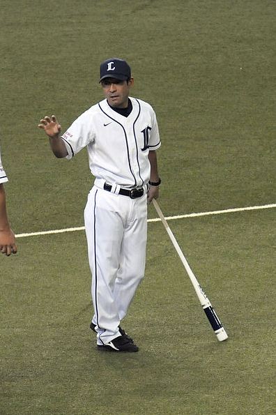 baseball bats, a coach using a fungo bat during a practice session
