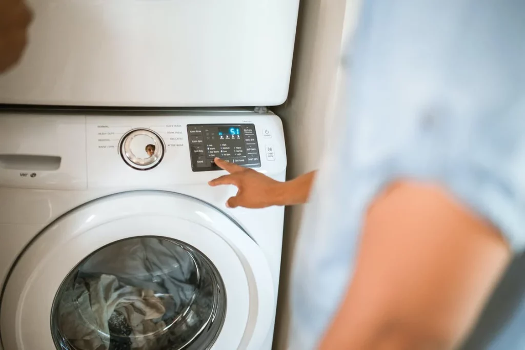washing clothes using a washing machine