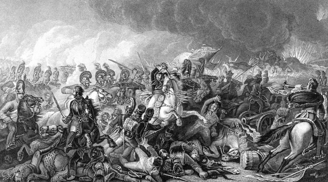 Illustration of the Battle of Waterloo
