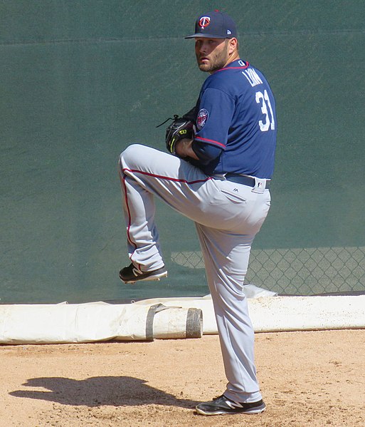 Lynn with the Minnesota Twins in 2018